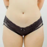 Noir Desire Lace Brief | Elegant Black Lace Briefs for Women