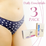 Women’s printed cotton hipster panties – stylish dot and pattern underwear – 3 pack daily wear